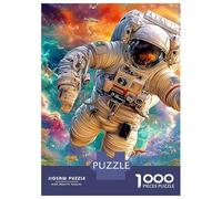 Space Balloon Fantasy Recycled Cardboard 1000 Piece Astronaut in Nebula Puzzle, Family/Adults/Teens, Stress Relief, Personalised Gift & Wall Decor 38x26cm/1000pcs