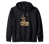 Space Baseball Astronaut Player Cosmic Sports Zip Hoodie