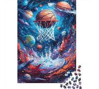 Space Basketball Fantasy 1000 Pieces Thick Cardboard Jigsaw Puzzle Adult Jigsaws Hard Challenging Game 70x50cm/1000pcs