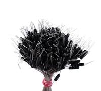 Space Bean Silicone Fishing Float Stops,300pcs Line Stoppers for Pole Fishing,Depth Control,Carp Rig,Elastic Bobber Stoppers(black-S Cylindrical)