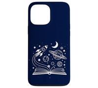 Space Books Bookworm Astronomy Science Galaxy Planet Phone Case for iPhone 13 Pro Max