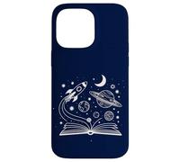 Space Books Bookworm Astronomy Science Galaxy Planet Phone Case for iPhone 14 Pro Max