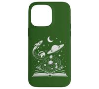 Space Books Bookworm Astronomy Science Galaxy Planet Phone Case for iPhone 14 Pro Max