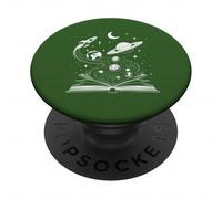 Space Books Bookworm Astronomy Science Galaxy Planet Phone PopSockets Adhesive PopGrip