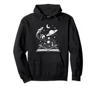 Space Books Bookworm Astronomy Science Galaxy Planet Pullover Hoodie