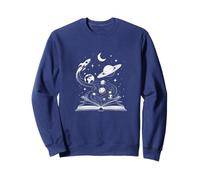 Space Books Bookworm Astronomy Science Galaxy Planet Sweatshirt