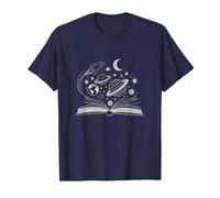 Space Books Bookworm Astronomy Science Galaxy Planet T-Shirt