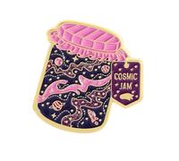 Space Bottle Inspired Toast Enamel Pin Brooch Metal Accessories Lapel Backpack Badge Cartoon Style Brooch, フリーサイズ