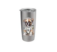 Space Boxer - Cosmic Canine Explorer Stainless Steel Insulated Tumbler