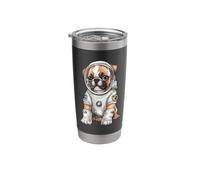 Space Boxer - Cosmic Canine Explorer Stainless Steel Insulated Tumbler
