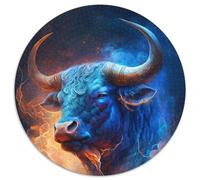 Space Buffalo 1000 Piece Jigsaw Puzzles for Adults 1000-Piece Round Jigsaw Puzzle Brain Challenge Gift, Educational Activity for Teenagers (Size 67.5x67.5cm)