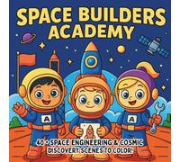 Space Builders Academy: Rocket Design, Cosmic Construction & Galactic Discovery - A STEM Coloring Book for Kids Who Love Space, Science, and Invention (STEM Learning Coloring Books for Kids)