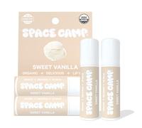 Space Camp Jumbo Lip Balm - Sweet Vanilla Organic Flavored Balm (Pack of 2)