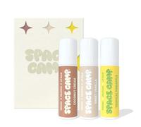 Space Camp Wellness Jumbo Lip Balm - Pool Club Pack Variety Flavored Balm (Tropical Pineapple, Sweet Vanilla and Coconut Cream) - Pack of 3