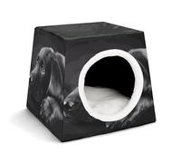Space Capsule Pet House - Oxford Fabric Pet House for Cats, Dogs, Guinea Pigs and Small Pets, Family and Travel, 13.8 "x 13.8" X 11.8"