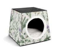 Space Capsule Pet House - Oxford Fabric Pet House for Cats, Dogs, Guinea Pigs and Small Pets, Family and Travel, 13.8 "x 13.8" X 11.8"