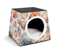 Space Capsule Pet House - Oxford Fabric Pet House for Cats, Dogs, Guinea Pigs and Small Pets, Family and Travel, 13.8 "x 13.8" X 11.8"