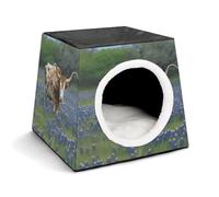 Space Capsule Pet House - Oxford Fabric Pet House for Cats, Dogs, Guinea Pigs and Small Pets, Family and Travel, 13.8 "x 13.8" X 11.8"