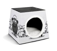 Space Capsule Pet House - Oxford Fabric Pet House for Cats, Dogs, Guinea Pigs and Small Pets, Family and Travel, 13.8 "x 13.8" X 11.8"
