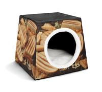 Space Capsule Pet House - Oxford Fabric Pet House for Cats, Dogs, Guinea Pigs and Small Pets, Family and Travel, 13.8 "x 13.8" X 11.8"