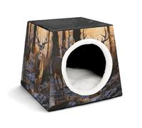 Space Capsule Pet House - Oxford Fabric Pet House for Cats, Dogs, Guinea Pigs and Small Pets, Family and Travel, 13.8 "x 13.8" X 11.8"