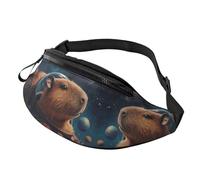 Space Capybara Hands-Free Bag Capybara Astronaut Fanny Pack Cute Capybara Crossbody Bag Metro Riders 14X35CM