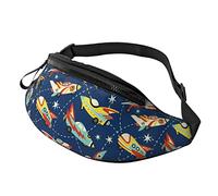 Space Cars Crossbody Bag Runner Small Hip Pouch Bum Bag Running Waistpack Bumbag Beltbag Sport Slim Fashionable for Jogging Hiking Woman