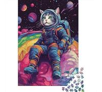 Space Cat Astronaut-5 Jigsaw Puzzle 1000 Pieces for Long Evenings, 52x38cm/1000pcs