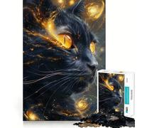 Space Cat Galaxy 1000 Piece Jigsaw Puzzles for Teenagers Jigsaw Smart Toy Indoor Play Accurate Cut (50x75cm)