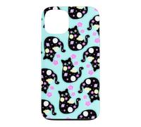 Space Cat Pattern Cute Galaxy Art Design Case for iPhone 13