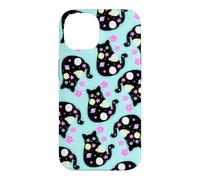 Space Cat Pattern Cute Galaxy Art Design Case for iPhone 14