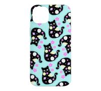 Space Cat Pattern Cute Galaxy Art Design Case for iPhone 14 Plus