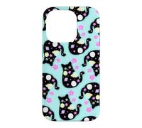 Space Cat Pattern Cute Galaxy Art Design Case for iPhone 14 Pro