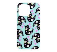 Space Cat Pattern Cute Galaxy Art Design Case for iPhone 14 Pro Max