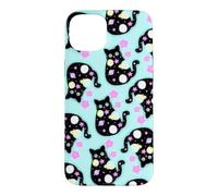 Space Cat Pattern Cute Galaxy Art Design Case for iPhone 15 Plus