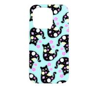 Space Cat Pattern Cute Galaxy Art Design Case for iPhone 15 Pro