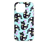 Space Cat Pattern Cute Galaxy Art Design Case for iPhone 16 Pro
