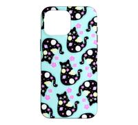 Space Cat Pattern Cute Galaxy Art Design Case for iPhone 16 Pro Max
