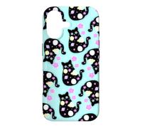 Space Cat Pattern Cute Galaxy Art Design Case for iPhone 17