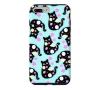 Space Cat Pattern Cute Galaxy Art Design Case for iPhone 7 Plus/8 Plus
