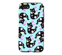 Space Cat Pattern Cute Galaxy Art Design Case for iPhone SE (2020) / 7/8