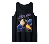Space Cat Y2K Rocket Kitten Blasting Off Retro Design Tank Top
