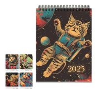 Space Cats 2025 Wall Calendar - JAN. 2025 - DEC. 2025, Funny Cat Calendar 2025, 12-Month Calendar, Funny Cat Memes Pics, Cute Cat Wall Calendar 2025 Calendar