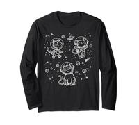 Space Cats Cute Cats Astronauts Long Sleeve T-Shirt