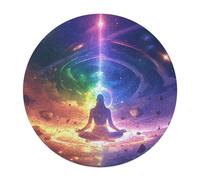 Space Challenger 120 Piece Circular Jigsaw Puzzle Astronomical Object Meditation Animal Shape All Ages Educational Stress Relief Puzzle Home Decor Creative Challeng Challenging 120 PCS