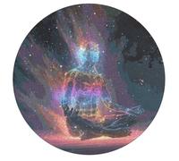 Space Challenger 195 Piece Circular Jigsaw Puzzle Meditation Astronomical Object Animal Shape All Ages Suitable Stress Relief Puzzle Educational Learning Through Play Home Decor 195 PCS