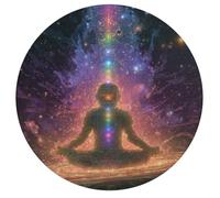 Space Challenger 195 Piece Circular Jigsaw Puzzle Meditation Astronomical Object Animal Shape Premium Home Decor Stress Relief Puzzle for All Ages Creative Challeng Challenging 195 PCS