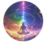 Space Challenger 68 Piece Circular Puzzle Astronomical Object Meditation Animal Shape All Ages Stress Relief Home Decor Puzzle Educational Creative Challeng Challenging 68 PCS