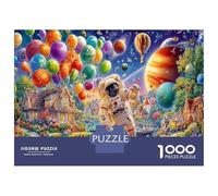 Space Christmas 1000 Piece Jigsaw Puzzle for Adults Brainteasing Gift Giving 52x38cm/1000pcs