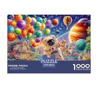Space ChristmasInteractive 1000-Piece Jigsaw Puzzles for Adults Brimming with Challenging Puzzle Games for Both Genders - These Interactive Jigsaw Puzzles Are Made for Adults And Kids Age 12 Years Up